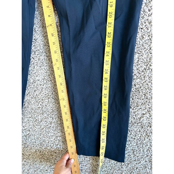 Lululemon Women's Sz 12 Ankle Pants Navy Blue Lightweight Stretch - Picture 9 of 12